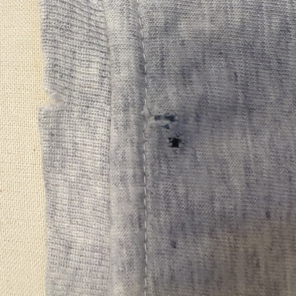PRADA light-gray cotton vintage -90's embroidered/beaded PRADA Logo - Picture 6 of 13